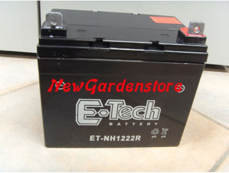 Rasentraktor-Starter-Gel-Batterie 12V/22A 310004 rechts Pluspol