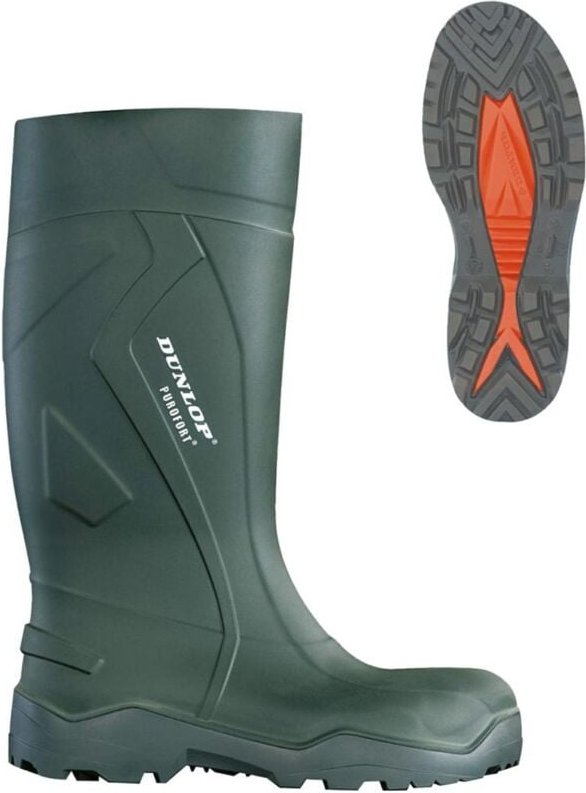 Dunlop Sicherheitsgummistiefel Purofort+ full safety S5 SRC Gr. 44 grün