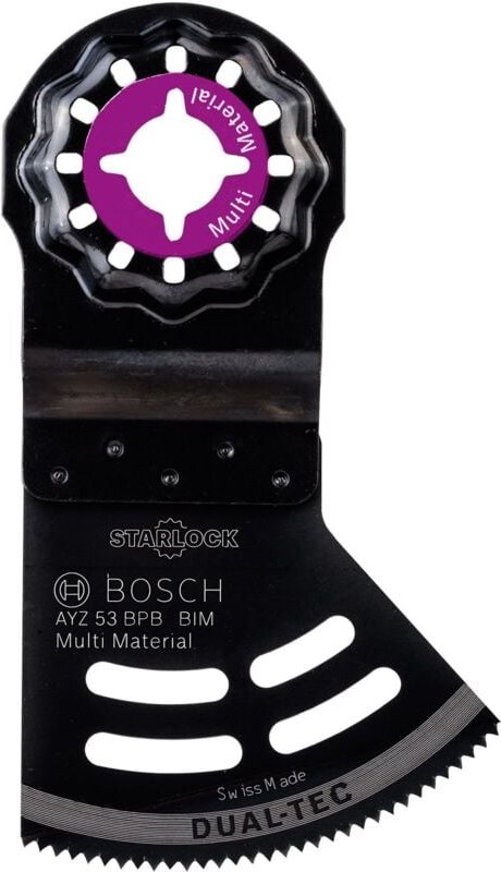 Bosch 1x BIM Tauchsägeblatt Dual-Tec Starlock AYZ 53 BPB Multimaterial 40 x 53 mm - 2609256F07