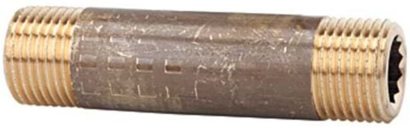 Rohrdoppelnippel, g 3/4, Länge 200 mm, Messing blank - Riegler