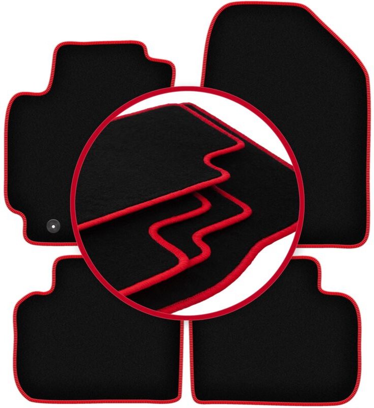 CARLUX-RED Autofußmatten für: Hyundai Elantra VI Limousine (2016-)