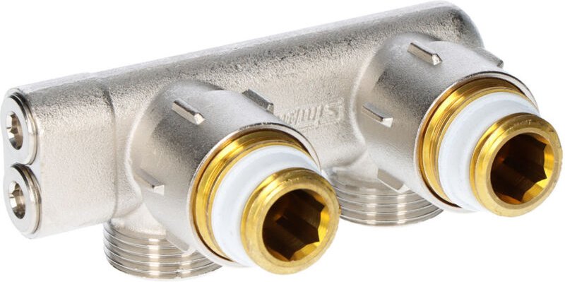 Simplex Umlenkstueck E1/50 f. 1/2' ig E-form m. Absperrung vernickelt F10077