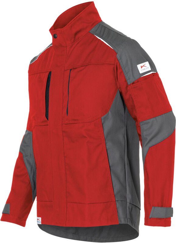Kübler Jacke activiq cotton+ mittelrot/anthrazit Gr. m