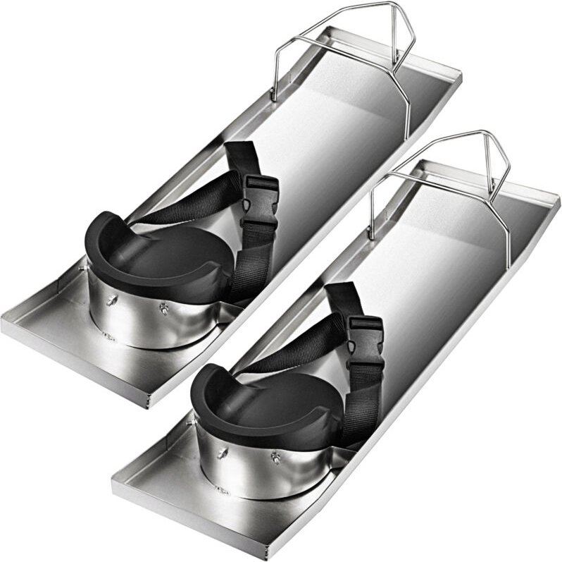 Mophorn - Beton-Kniebretter aus Edelstahl, 28 x 8 Zoll, Gleiter für Zement- und Betonoberflächen, inkl. Knieschoner und ...