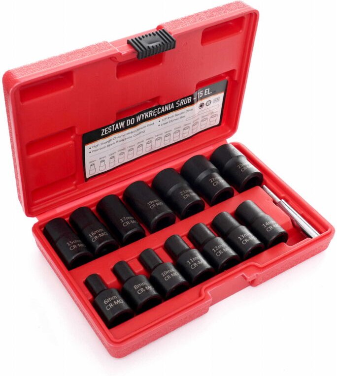 Steckschlüsseleinsätze für Maschinenschrauben, 15 Stück, KD11793