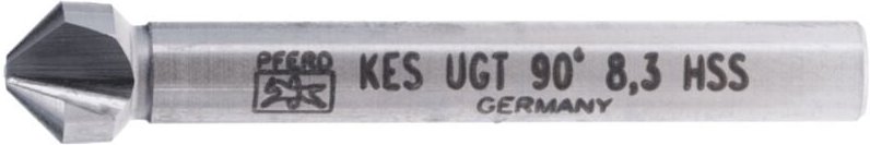 PFERD HSS Kegel-und Entgratsenker UGT 90° Ø 8,3 mm Schaft-Ø 6 mm DIN 335 C mit Ungleichteilung
