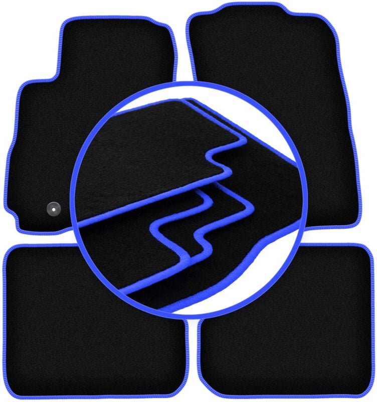 CARLUX-BLUE Autofußmatten für: Mitsubishi Outlander I SUV (2001-2006)