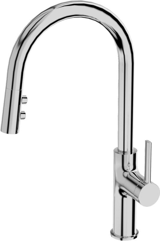 Küchenarmatur mit ausziehbarer Brause Orion Chrom - Lavita