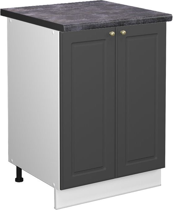 Vicco - Küchenunterschrank Fame-Line, Anthrazit-Gold, 60 cm , ap Anthrazit