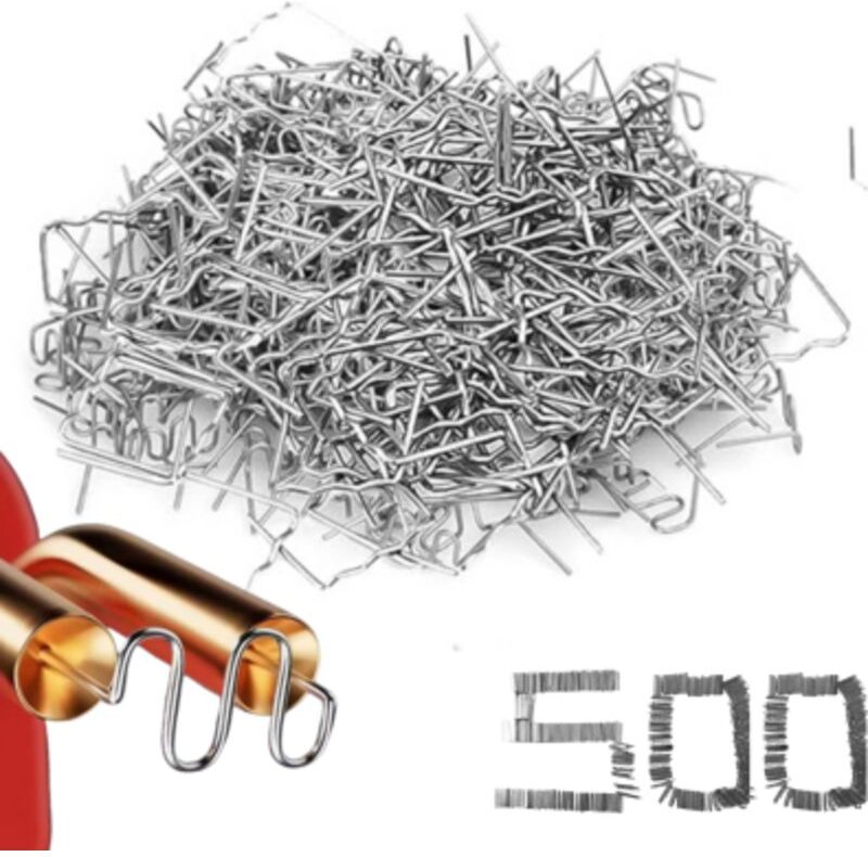 Satz mit 500 Klammern für Kunststoff