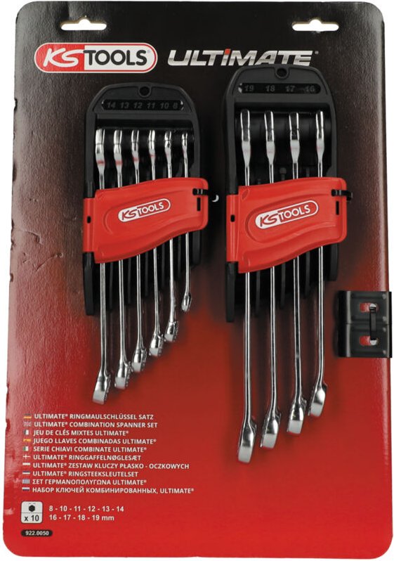 ULTIMATE® Schlüsselbund-Set – 10 metrische Mehrzweck-Schlüssel auf Halterung