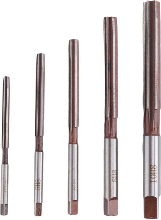 5 Stücke Flöten Hand Reibahlen Set H8 Chuck Zylinderschaft 4mm / 5mm 6mm 8mm 10mm