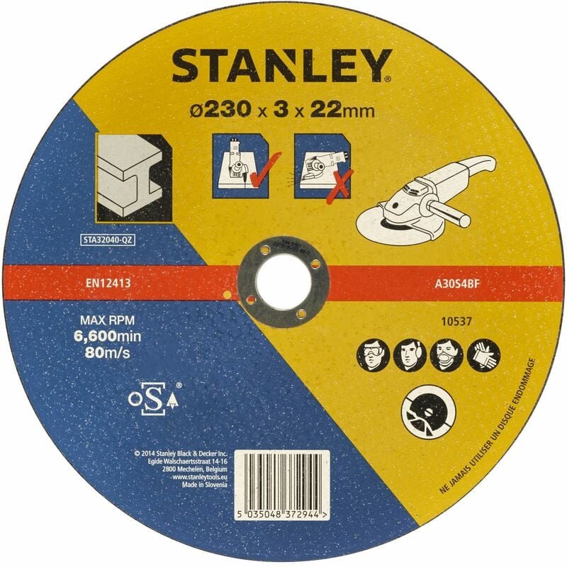 Thumbnail - Metall-Trennscheibe ø 230 mm STANLEY STA32040-QZ