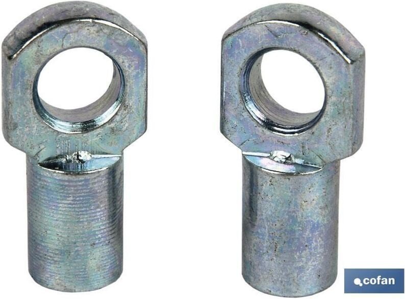 2 Stück Zubehöröse Luftfeder 8mm