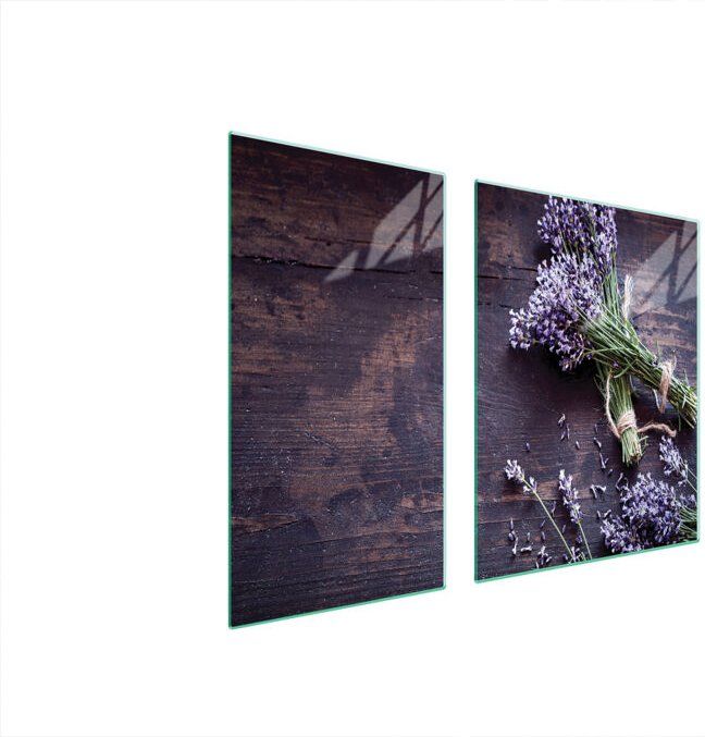 GLASSCHUTZPLATTE FÜR HERD 90x52 LAVENDEL