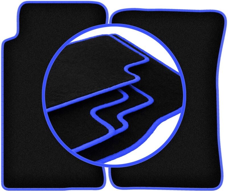 CARLUX-BLUE Autofußmatten für: Mazda MX-5 I Cabrio (1989-1998)