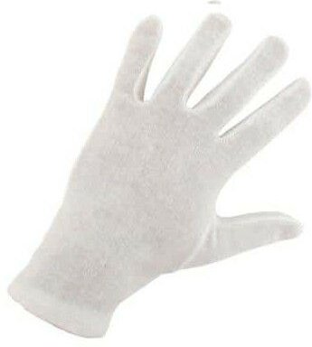 Packung mit 10 Paar weiße Baumwollhandschuhe Größe xl / 10 ep 4150