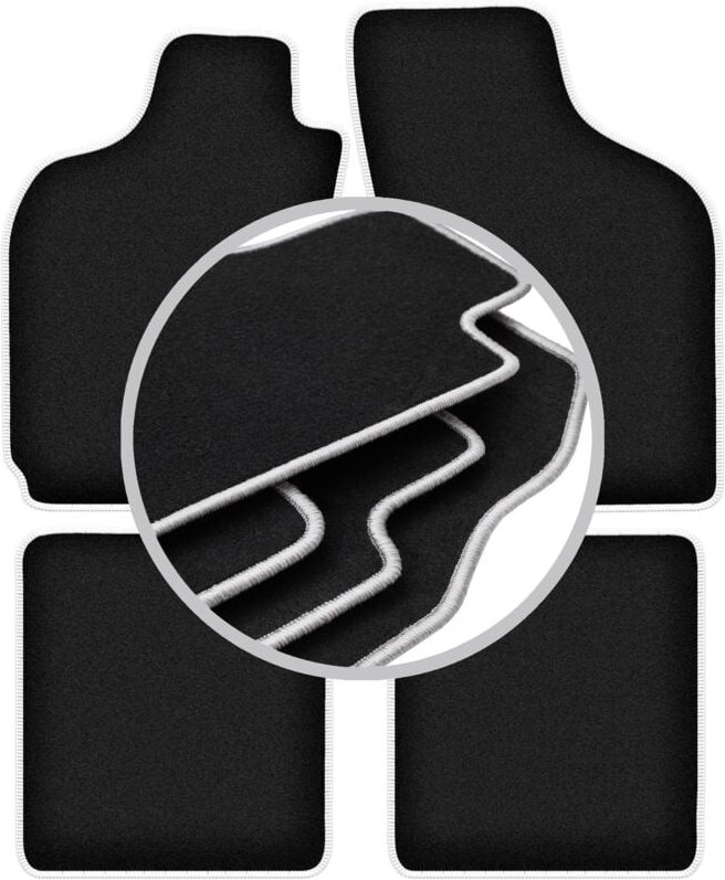 CARLUX-SILVER Autofußmatten für: Fiat Albea Limousine (2002-2010)