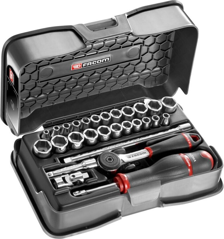 FACOM Steckschlüssel-Set 1/4 R.161B, 34-tlg.