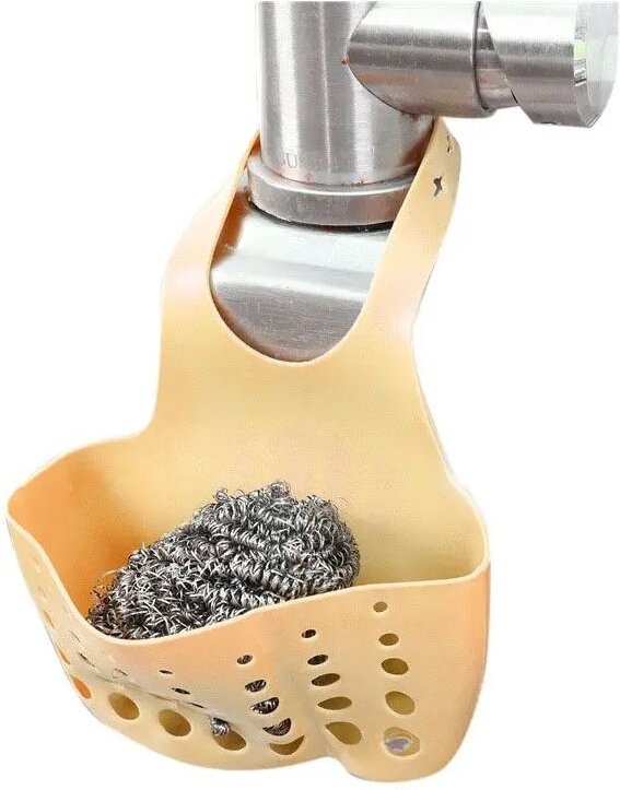 Alovez - Langlebiger Küchen-Organizer, hängendes Spülbeckenregal, Sieb, Badezimmer-Aufbewahrungsbehälter, Schwammhalter ...