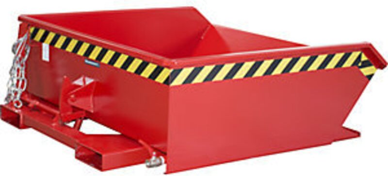 Bauer Mini-Spänebehälter SMGU 610, lackiert, Feuerrot