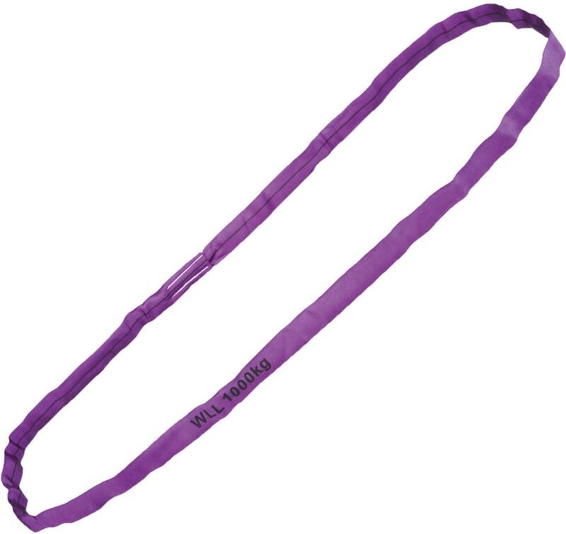 Rundschlinge, wll 1000 kg, Polyester, Länge: 1 m, sf 7:1, en 1495-2, Violett