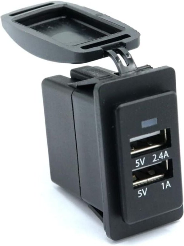 Thumbnail - Autoladegerät Auto USB Panel Ladegerät Dual USB Buchse Auto USB Buchse Auto USB Ladegerät Auto USB Verlängerung Dual Aut...