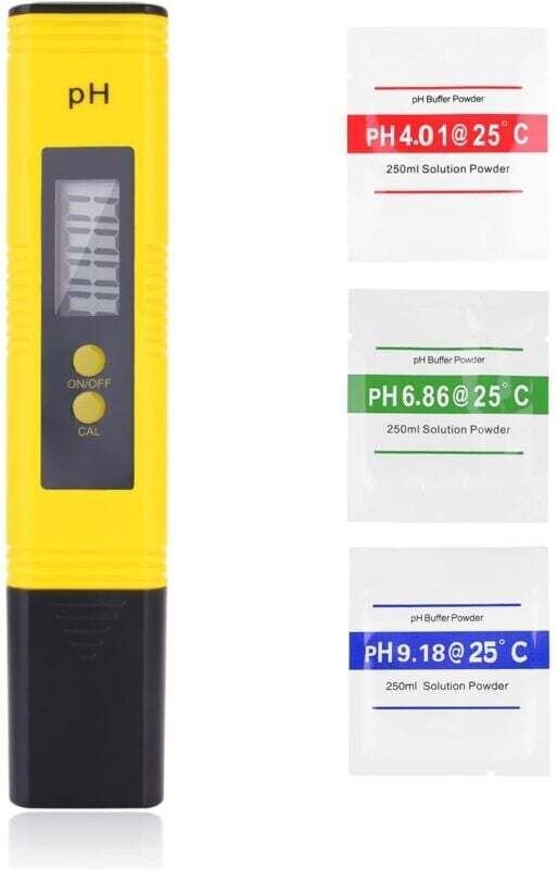 Digitales pH-Meter, tragbarer digitaler pH-Tester mit 0,01 pH-Auflösung, Test mit 0-14 pH-Messbereich mit atc für Trinkw...