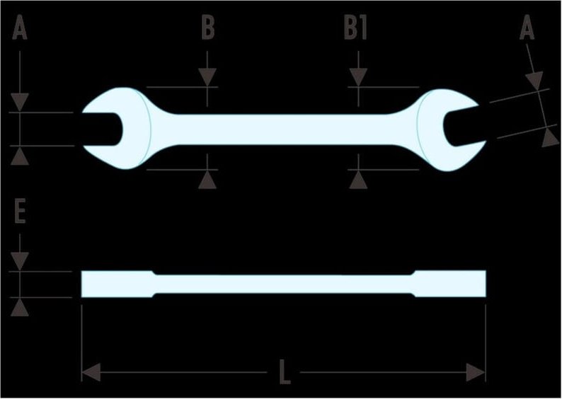FACOM Maulschlüssel Serie 44 5/8x3/4