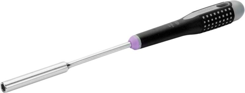 Bahco ERGO Steckschlüssel für Sechskantschrauben mit langer Aufnahme und Gummigriff, 11 mm x 125 mm