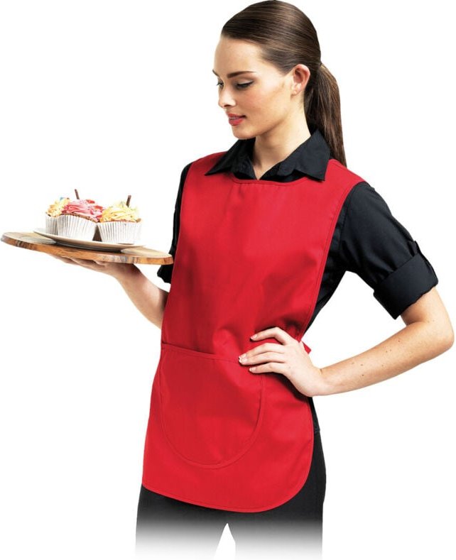 Überwurfschürze für Damen in rot XXL