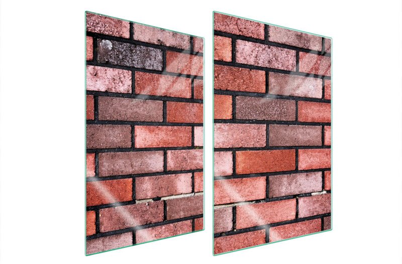 GLASSCHUTZPLATTE FÜR KÜCHE 2x35x52 BRICK