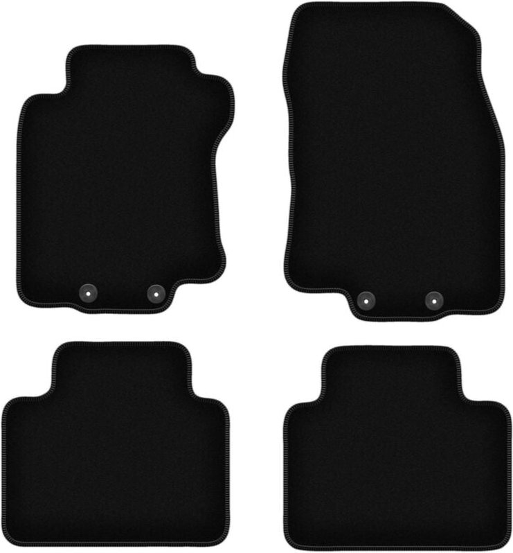 BASIC schwarze Veloursmatten für: Renault Koleos II SUV (2016-)