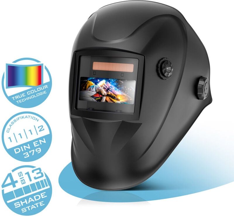 Schweißhelm worker 3-in-1 Automatik Schweißerhelm Schweißschild - Stahlwerk