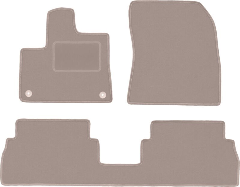 Beige Veloursmatten für: Opel Combo E Kombivan (2018-)