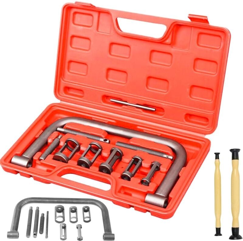 Jalleria - 12-teiliges Ventilfederspanner-Set, Federspanner mit Ventilstößel, universelles tragbares Autoreparaturwerkze...