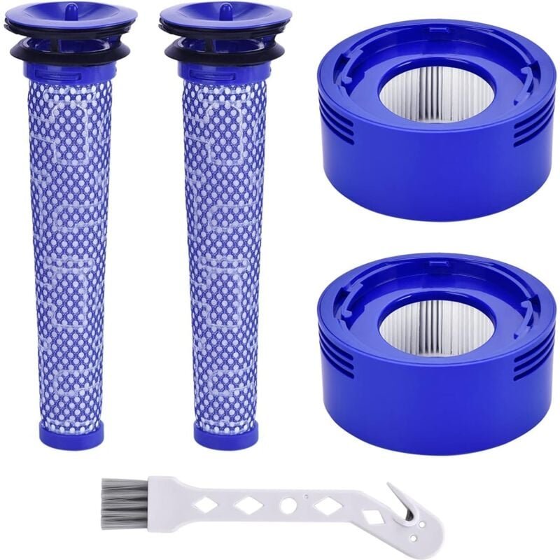 2 Stück V8 Filter hepa Nachmotorfilter & Vorfilter für Dyson V8 V7 Animal Absolute Akku Staubsauger Motorhead Ersatzteil...