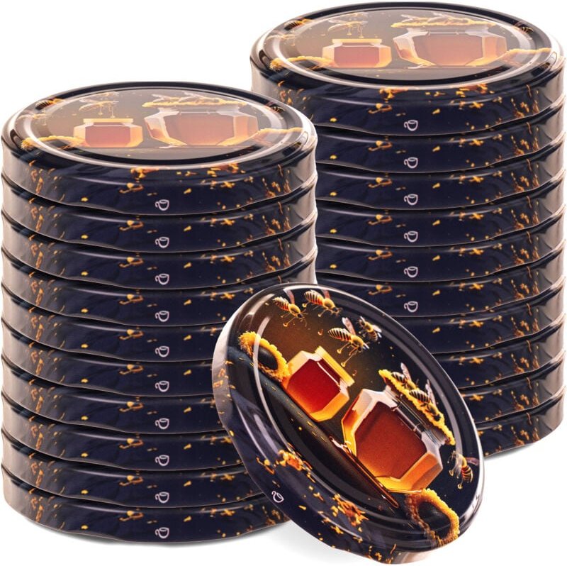 Deckel fi82 Muster M-05 Honigschwarz 20Stk. - Kadax