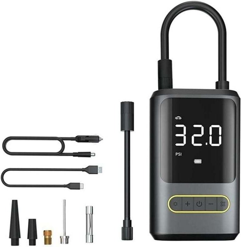 Tragbares Luftkompressor-Set von Ulisem1, leicht zu transportieren und sofort einsatzbereit für Auto, Fahrradträger oder...
