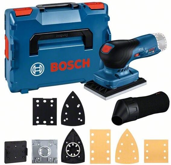 Thumbnail - Bosch Akku-Schwingschleifer gss 12V-13 Solo mit 3 Platten und Zubehör in l-boxx
