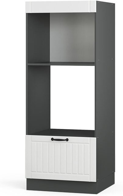 Vicco - Mikrowellenschrank Fame-Line, Weiß Landhaus, 60 cm offen