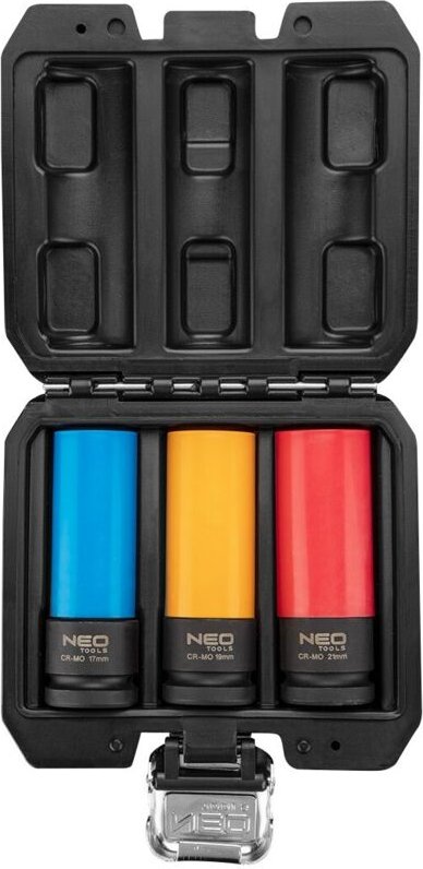 NEO - tools set de Steckschlüsseleinsätze de impact 12-350 Cr-Mo Stahl