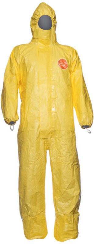 Packung mit 25 - Einweg-Overall Dupont Tychem 2000 C säurebeständig - Gelb XL