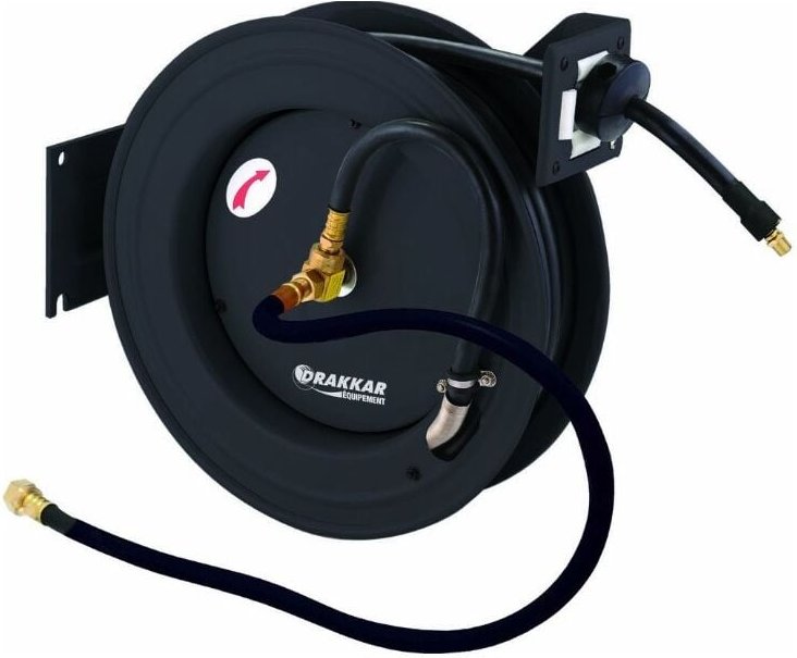 Automatische Metall-Luftschlauchaufroller 15m+1m 20 bar 10x15mm DRAKKAR - 51316
