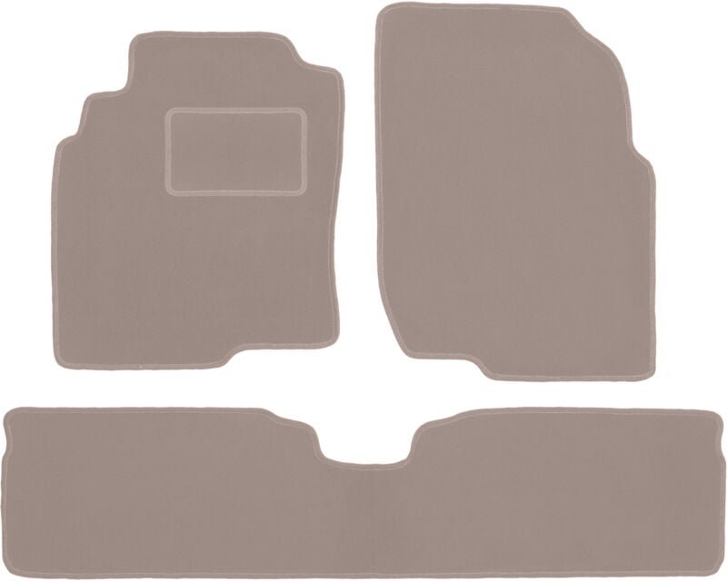 Beige Veloursmatten für: Nissan Almera Tino Minivan (2000-2006)
