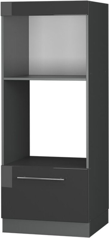 Mikrowellenschrank Fame-Line, Anthrazit Hochglanz, 60 cm offen, Vicco