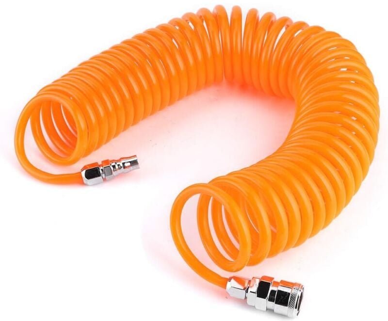 9 m/29,5 ft Luftkompressorschlauch Luftleitungssystem Rückstoßschlauchleitung Federrohr Spulenwerkzeuge Tubo Flexible Ai...