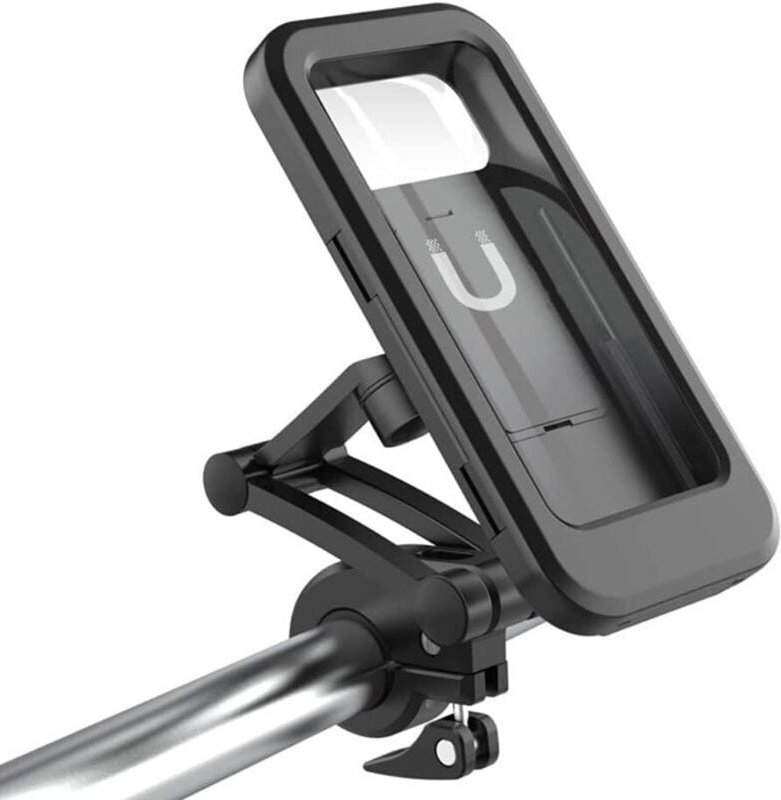 Thumbnail - Wasserdichte Fahrrad-Telefonhalterung, schwarz, tragbar, Autozubehör (4–6,7 Zoll) – RAPANDA