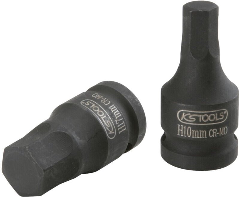 1/2' Kraft-Bit-Stecknuss Innensechskant, kurz, 12 mm