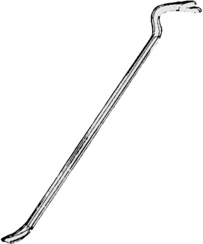 Idealspaten Nageleisen sechskant 800x22 mm blau